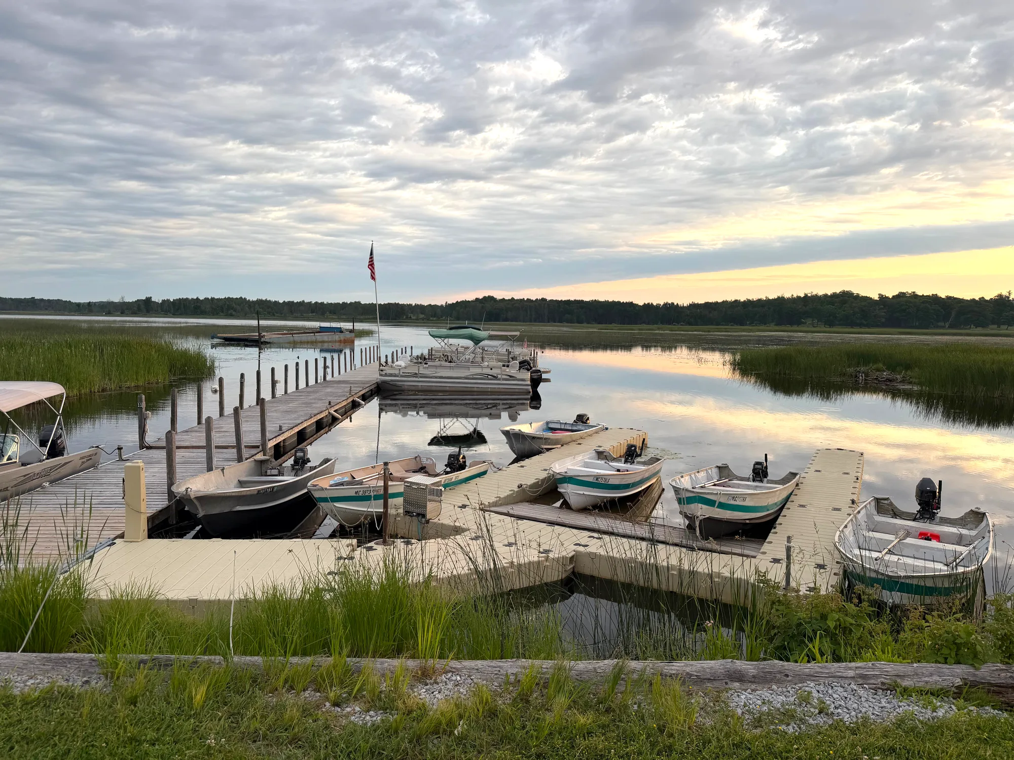 The rental fleet at the dock